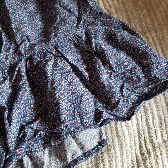 Aeropostale || blue patterned flowy mini skirt - Picture 4 of 5